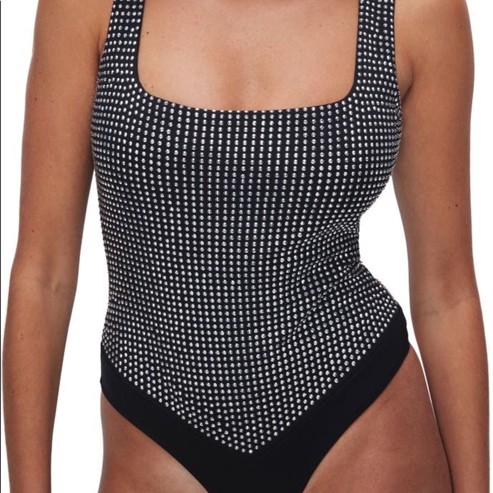 Good American Crystal modern tank bodysuit
